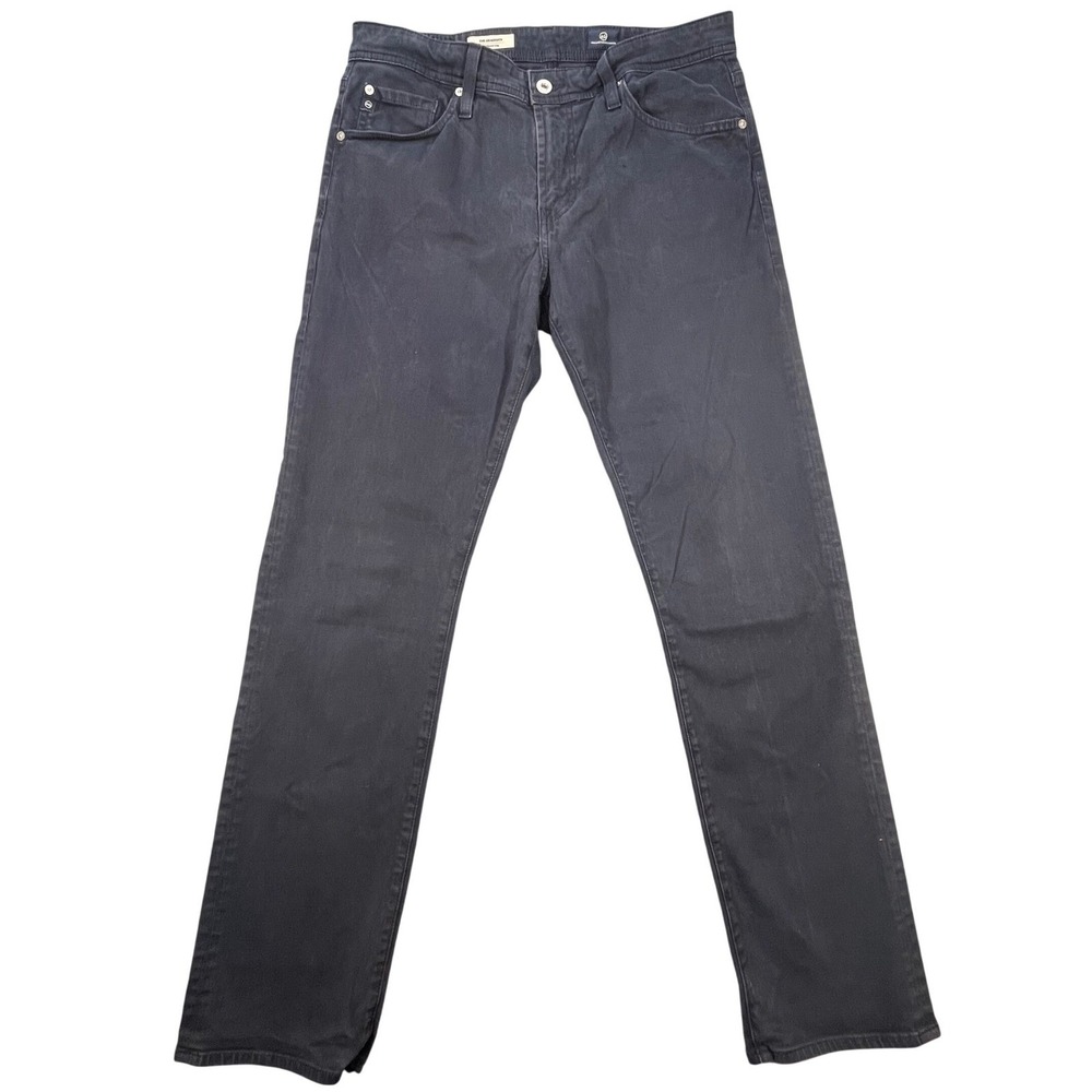 AG Adriano Goldschmied Navy The Graduate Tailored Leg Pants Mens 32x32